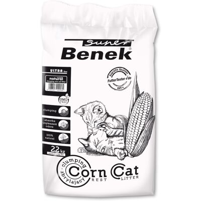Super Benek Corn Cat Ultra Natural - 35 liter Cat Litter Super Benek Corn Cat Ultra Natural - 35 liter Cat Litter