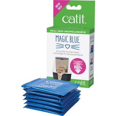 Catit Magic Blue Replacement Pads - Natural Odor Absorber for Litter Trays Catit Magic Blue Replacement Pads - Natural Odor Absorber for Litter Trays
