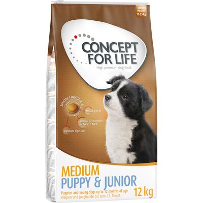 Concept for Life Medium Junior - Complete Dog Food - 12kg Concept for Life Medium Junior - Complete Dog Food - 12kg