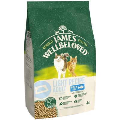 James Wellbeloved Adult Cat Hypoallergenic Light - Fish - 4kg James Wellbeloved Adult Cat Hypoallergenic Light - Fish - 4kg