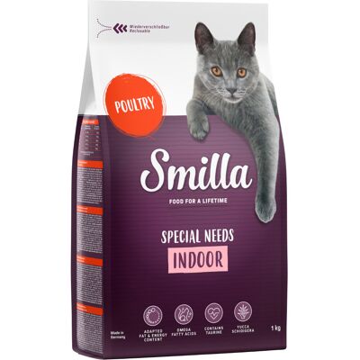 Smilla Adult Indoor Poultry Dry Cat Food - 4kg Smilla Adult Indoor Poultry Dry Cat Food - 4kg