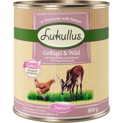 Lukullus Junior Poultry & Game - Grain-Free - 6 x 800g Lukullus Junior Poultry & Game - Grain-Free - 6 x 800g