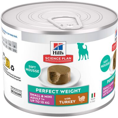 Hill's Perfect Weight Small Mini Turkey Dog Mousse - Dog Food Hill's Perfect Weight Small Mini Turkey Dog Mousse - Dog Food