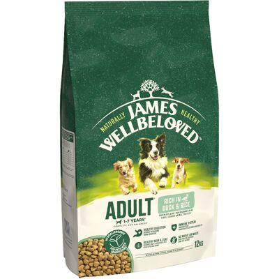 James Wellbeloved Adult Dog Hypoallergenic Duck & Rice - 12kg James Wellbeloved Adult Dog Hypoallergenic Duck & Rice - 12kg