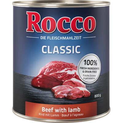 Rocco Brand Model Beef Poultry Hearts Wet Dog Food - 24 x 800g Rocco Brand Model Beef Poultry Hearts Wet Dog Food - 24 x 800g