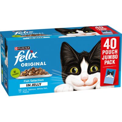 Felix - Original Fish - 40x85g - Wet - Cat Food Felix - Original Fish - 40x85g - Wet - Cat Food
