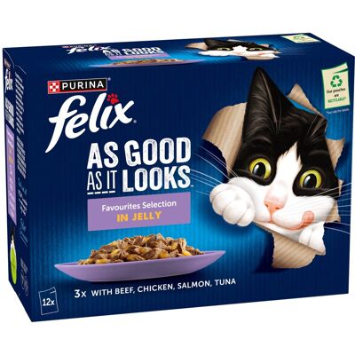 FELIX - Ocean Feasts - 12 x 85g - Wet Cat Food FELIX - Ocean Feasts - 12 x 85g - Wet Cat Food