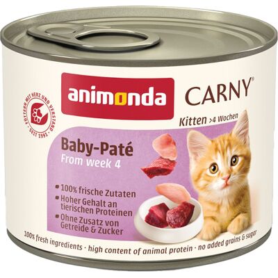 Animonda Carny Kitten Wet Cat Food Beef + Turkey - 200g Animonda Carny Kitten Wet Cat Food Beef + Turkey - 200g