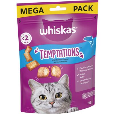 Whiskas Temptations Salmon Cat Treats - 180g Whiskas Temptations Salmon Cat Treats - 180g