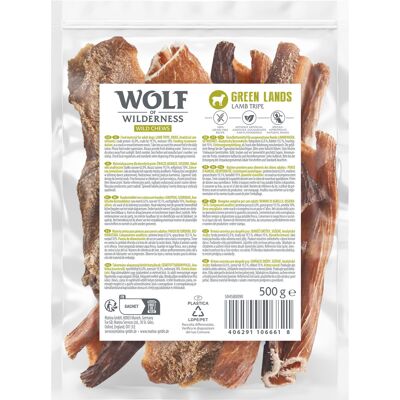 Wolf of Wilderness Wild Chews "Green Lands" Lamb Tripe - 500g Wolf of Wilderness Wild Chews "Green Lands" Lamb Tripe - 500g