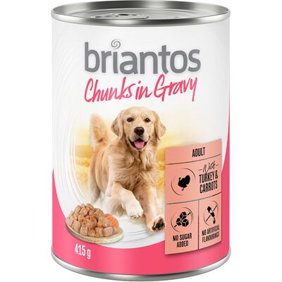 Briantos Lamb, Salmon, Beef Wet Dog Food 415g x 24 - Dog Food Briantos Lamb, Salmon, Beef Wet Dog Food 415g x 24 - Dog Food