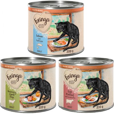Feringa Lamb Beef Salmon Wet Cat Food - 24 Servings Feringa Lamb Beef Salmon Wet Cat Food - 24 Servings