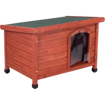 Zooplus Exclusive Woody Flat-Roofed Dog Kennel - Size S Zooplus Exclusive Woody Flat-Roofed Dog Kennel - Size S