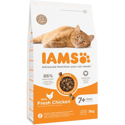 IAMS Advanced Nutrition Senior Cat 7+ with Chicken - 3kg IAMS Advanced Nutrition Senior Cat 7+ with Chicken - 3kg