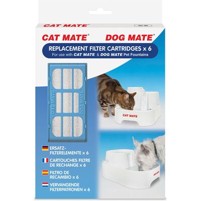 Cat Mate Replacement Filter Cartridge - Soft Water, 6 Pack Cat Mate Replacement Filter Cartridge - Soft Water, 6 Pack