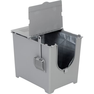 Modkat Grey Flip Cat Litter Box - Modern & Discreet 52cm Modkat Grey Flip Cat Litter Box - Modern & Discreet 52cm