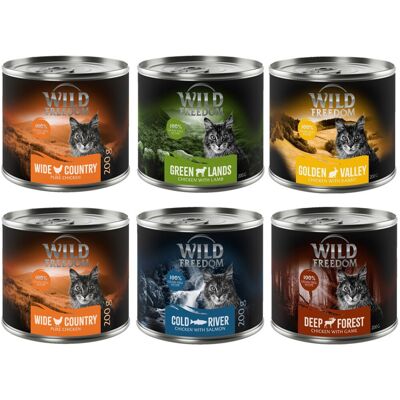 Wild Freedom Adult Grain-Free 6 x 200g - Mixed Pack I (Chicken, Pollock, Lamb, Rabbit, Game) Wild Freedom Adult Grain-Free 6 x 200g - Mixed Pack I (Chicken, Pollock, Lamb, Rabbit, Game)