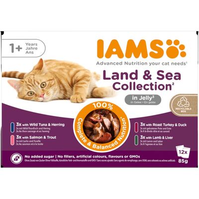 IAMS Advanced Nutrition Adult – Land & Sea Collection - in Jelly (12 x 85g) IAMS Advanced Nutrition Adult – Land & Sea Collection - in Jelly (12 x 85g)