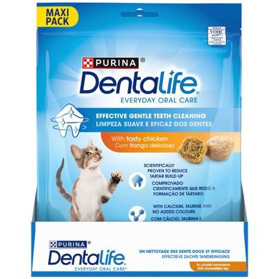 PURINA Dentalife Cat Dental Snacks - Chicken - Saver Pack: 3 x 140g PURINA Dentalife Cat Dental Snacks - Chicken - Saver Pack: 3 x 140g