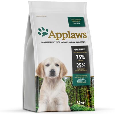 Applaws Small/Medium Breed Puppy Dry Food Chicken - Dog Food Applaws Small/Medium Breed Puppy Dry Food Chicken - Dog Food