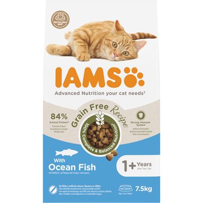 IAMS 7.5kg Ocean Fish Grain-Free Cat Food IAMS 7.5kg Ocean Fish Grain-Free Cat Food