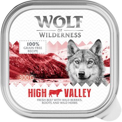 Wolf of Wilderness Beef & Wild Herbs Dog Food - 6 x 300g Wolf of Wilderness Beef & Wild Herbs Dog Food - 6 x 300g