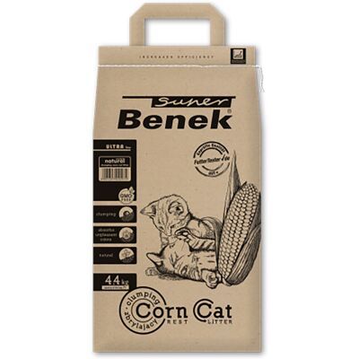 Benek Super Corn Cat Ultra Natural - 7L Cat Litter Benek Super Corn Cat Ultra Natural - 7L Cat Litter