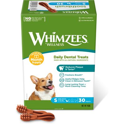 Whimzees by Wellness Monthly Toothbrush Box - S for Small Dogs Whimzees by Wellness Monthly Toothbrush Box - S for Small Dogs