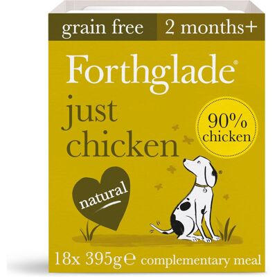 Forthglade Just Grain-Free Natural Wet Dog Food - Just Chicken - 18 x 395g Forthglade Just Grain-Free Natural Wet Dog Food - Just Chicken - 18 x 395g