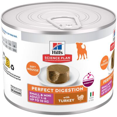 Hill's Science Plan Perfect Digestion Small & Mini Turkey Dog Mousse - Dog Food Hill's Science Plan Perfect Digestion Small & Mini Turkey Dog Mousse - Dog Food