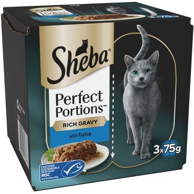 Sheba Perfect Portions Saver Pack 48 x 37.5g - Tuna in Gravy Sheba Perfect Portions Saver Pack 48 x 37.5g - Tuna in Gravy
