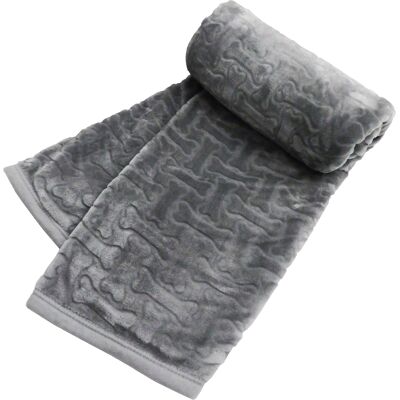 Zooplus Exclusive Pet Blanket - XXL Gray, Soft Flannel - Pet Blanket Zooplus Exclusive Pet Blanket - XXL Gray, Soft Flannel - Pet Blanket