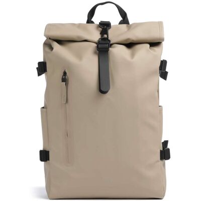 Rains Large Rolltop backpack beige Rains Large Rolltop backpack beige
