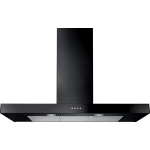 Rangemaster UHDF90BL/ 90cm Chimney Cooker Hood - Black, Black Rangemaster UHDF90BL/ 90cm Chimney Cooker Hood - Black, Black