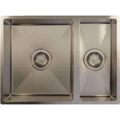 Harlyn Carbis 1.5 Bowl Inset Kitchen Sink - Gunmetal, Gunmetal Harlyn Carbis 1.5 Bowl Inset Kitchen Sink - Gunmetal, Gunmetal