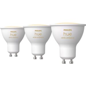 Philips Hue Ambiance White GU10 Triple Pack, White Philips Hue Ambiance White GU10 Triple Pack, White