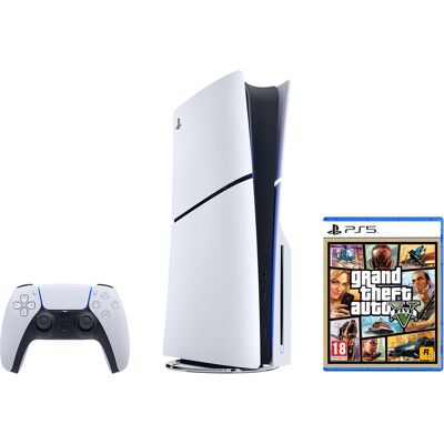 PlayStation 5 (Model Group - Slim) 1TB with Grand Theft Auto V - White, White PlayStation 5 (Model Group - Slim) 1TB with Grand Theft Auto V - White, White