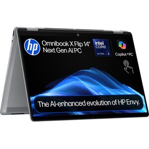 HP OmniBook X Flip 14-fm0005na 14" 2-in-1 Copilot+ Laptop - Intel® Core™ Ultra 5, 512GB SSD, 16 GB RAM - Silver, Silver HP OmniBook X Flip 14-fm0005na 14" 2-in-1 Copilot+ Laptop - Intel® Core™ Ultra 5, 512GB SSD, 16 GB RAM - Silver, Silver