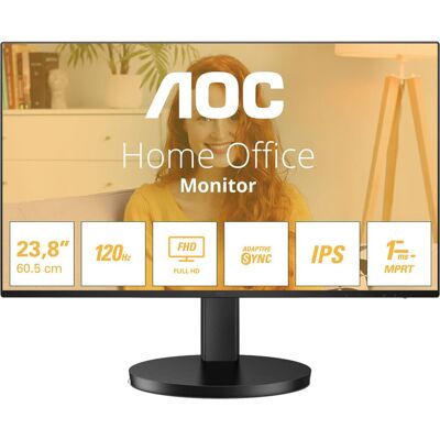 AOC 23.8" Full HD 120Hz Monitor - Black, Black AOC 23.8" Full HD 120Hz Monitor - Black, Black