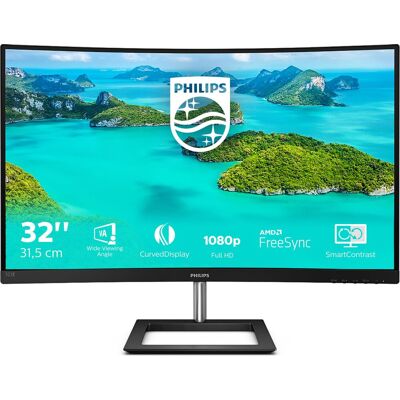 Philips E-Line 31.5" Full HD 75Hz Curved Monitor with FreeSync™ - Black, Black Philips E-Line 31.5" Full HD 75Hz Curved Monitor with FreeSync™ - Black, Black