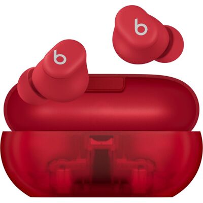 Beats Solo Buds True Wireless Earbuds - Transparent Red, Red Beats Solo Buds True Wireless Earbuds - Transparent Red, Red