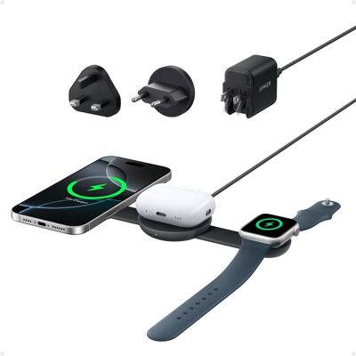 Anker B25M8H11 Wireless Charger - Fast, Travel, 3-in-1 Anker B25M8H11 Wireless Charger - Fast, Travel, 3-in-1
