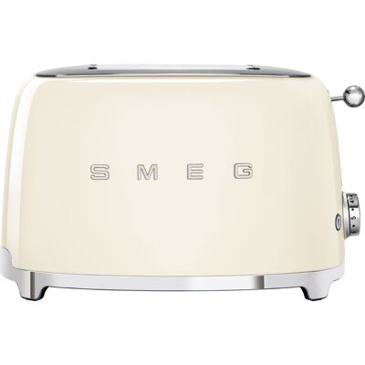 Smeg 50's Retro TSF01CRUK 2 Slice Toaster - Cream, Cream Smeg 50's Retro TSF01CRUK 2 Slice Toaster - Cream, Cream