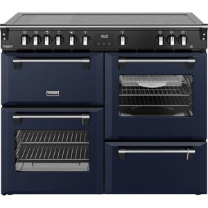 Stoves Richmond Deluxe 110Ei RTY 110cm wide Electric Range Cooker with Induction Hob - Midnight Blue - A Rated, Blue Stoves Richmond Deluxe 110Ei RTY 110cm wide Electric Range Cooker with Induction Hob - Midnight Blue - A Rated, Blue