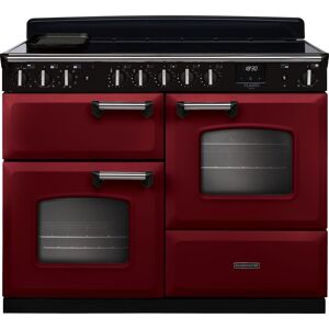 Rangemaster Classic Deluxe OC CLDLO110EIPBOR/CM1 110cm wide Electric Range Cooker with Induction Hob - Bordeaux / Chrome - A/A Rated, Red Rangemaster Classic Deluxe OC CLDLO110EIPBOR/CM1 110cm wide Electric Range Cooker with Induction Hob - Bordeaux / Chrome - A/A Rated, Red