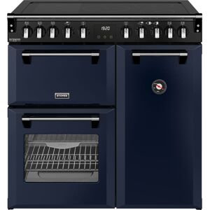 Stoves Richmond DX 90Ei 90cm wide Electric Range Cooker with Induction Hob - Midnight Blue - A Rated, Blue Stoves Richmond DX 90Ei 90cm wide Electric Range Cooker with Induction Hob - Midnight Blue - A Rated, Blue