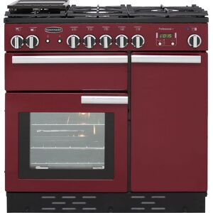Rangemaster Professional Plus PROP90NGFCY/C 90cm wide Gas Range Cooker - Cranberry - A+/A Rated, Red Rangemaster Professional Plus PROP90NGFCY/C 90cm wide Gas Range Cooker - Cranberry - A+/A Rated, Red