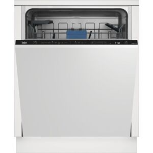 Beko BDIN38451 Integrated Full Size Dishwasher - Black Control Panel with Fixed Door Hinge Kit - B Rated, Black Beko BDIN38451 Integrated Full Size Dishwasher - Black Control Panel with Fixed Door Hinge Kit - B Rated, Black