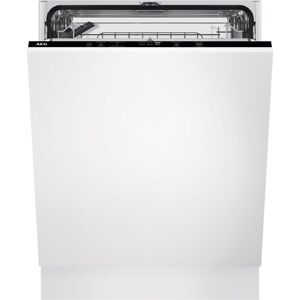 AEG AirDry FSB54607Z Fully Integrated Full Size Dishwasher - Black Control Panel with Sliding Door Hinge Kit - C Rated, Black AEG AirDry FSB54607Z Fully Integrated Full Size Dishwasher - Black Control Panel with Sliding Door Hinge Kit - C Rated, Black