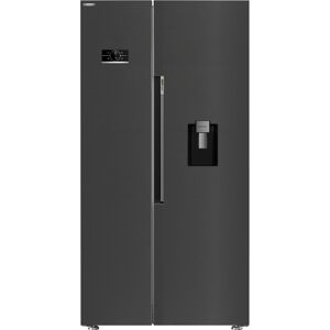 Beko HarvestFresh™ ASD2442VPZ Frost Free American Fridge Freezer - Black Steel - E Rated, Black Beko HarvestFresh™ ASD2442VPZ Frost Free American Fridge Freezer - Black Steel - E Rated, Black
